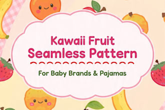 design trendy floral seamless patterns for baby brands