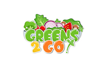 design vegetables logo for healthy fast food restaurant