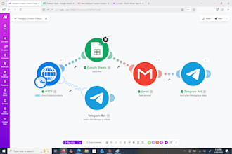 automate your facebook lead ads to hubspot CRM using makecom
