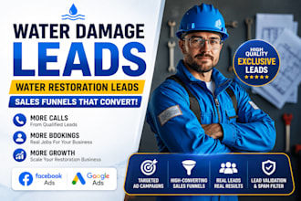 generate water damage leads water restoration leads water damage sales funnel