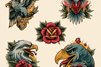 do traditional old school tattoo design