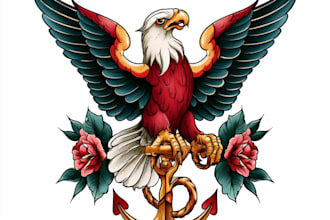make old school traditional tattoo