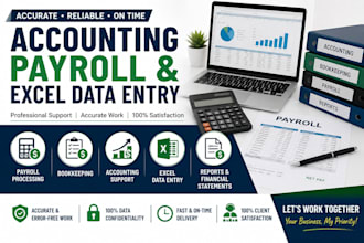 accounting, bookkeeping, payroll and excel data entry