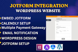 create and embed jotform client intake, booking, payment form into wordpress