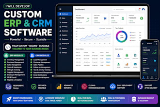 develop custom erp CRM software using laravel