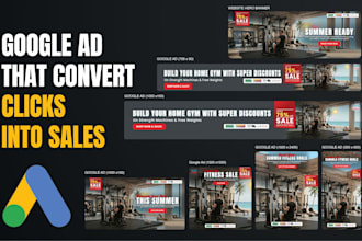 design banner ads, web banner, google ads, display ads, or adwords design