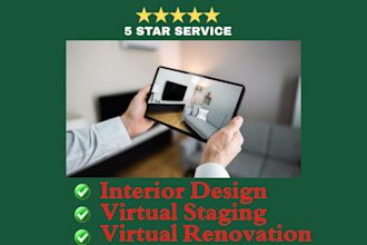do 3d architectural interior house rendering design and virtual staging