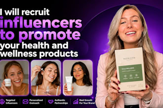 recruit influencers to promote your health and wellness products
