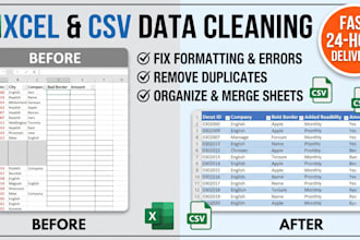 merge, clean, and fix your excel spreadsheets and csv files