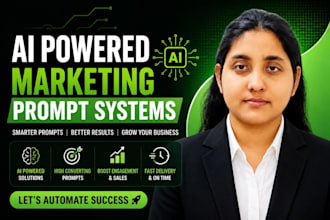 build ai powered marketing prompt systems for  conversions
