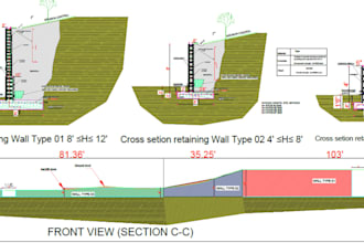 design retaining walls with structural analysis and engineering calculations