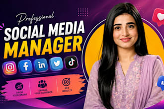 be your professional social media marketing manager and content creator