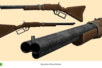 model optimized 3d props for games with clean topology