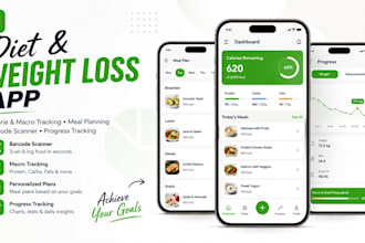 build a diet tracking app with barcode scanner and meal planner