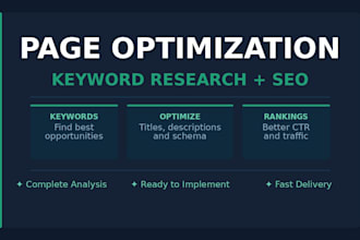optimize your pages with keyword research and schema markup