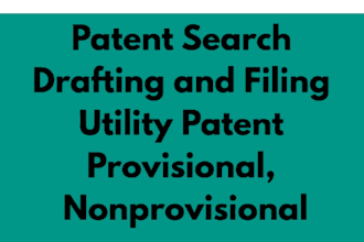 do patent search, drafting and patent filing