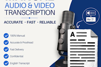 transcribe audio and videos to text