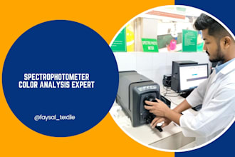 analyze spectrophotometer color data and explain results