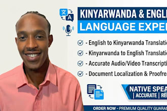 be your professional kinyarwanda translator and ai trainer
