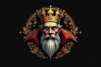 do make king louis xin vintage logo design with unlimited revisions
