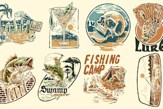 draw vintage hand drawn