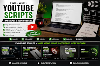 write engaging youtube scripts