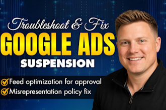 fix gmc and google ads suspension misrepresentation and product feed disapproval