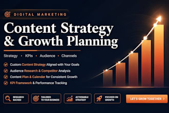develop a social media and content marketing growth strategy