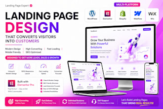 build wordpress landing page, squeeze page, sales page or funnel design