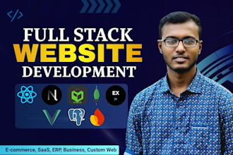 do full stack website development using mern stack