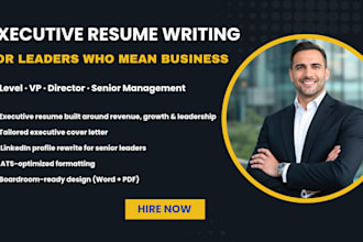 write a powerful executive resume for senior leadership roles