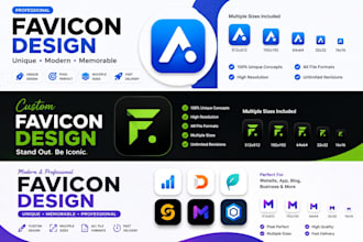 design a modern favicon for your website or business