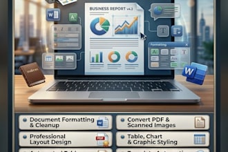 be your expert ms word document designer and formatter