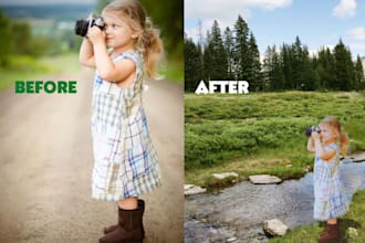 professional background removal and editing