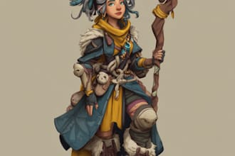 fantasy character art and fantasy character art