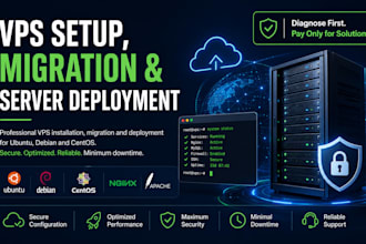 setup, migrate and deploy your linux vps server