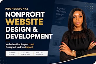 design a modern nonprofit or ngo website in webflow