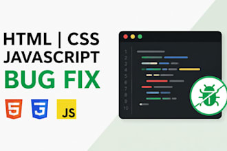 debug and fix your HTML, CSS, and javascript website