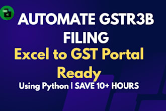 gstr3b excel report automation using python