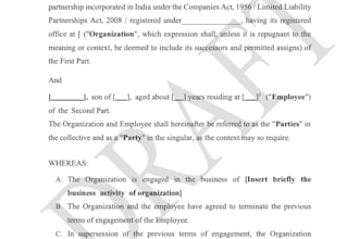 draft an employment, consultancy, independent contractor,distribution agreement