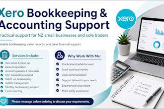 provide xero bookkeeping and accounting support