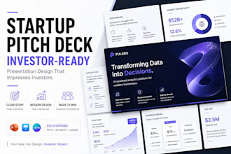 create a professional startup pitch deck for investors