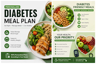 create personalized diabetes meal plan and nutrition guide