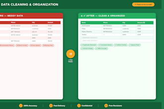 freelance excel data entry specialist