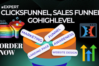 build clickfunnels 2 0 sales funnel landing page and automate workflow, unbounce