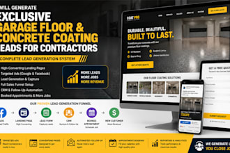 generate exclusive garage floor and concrete coating leads for contractors