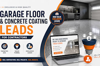 generate exclusive garage floor and concrete coating leads for contractors