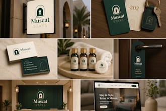 design a unique modern logo and brand identity kit