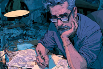 comic book illustration with comic book illustrator