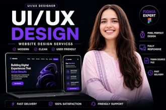 create professional website UI UX design in figma